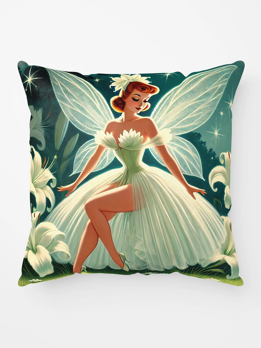 Whimsical Lily Fairy Enchanted Garden Pillow product image (1)