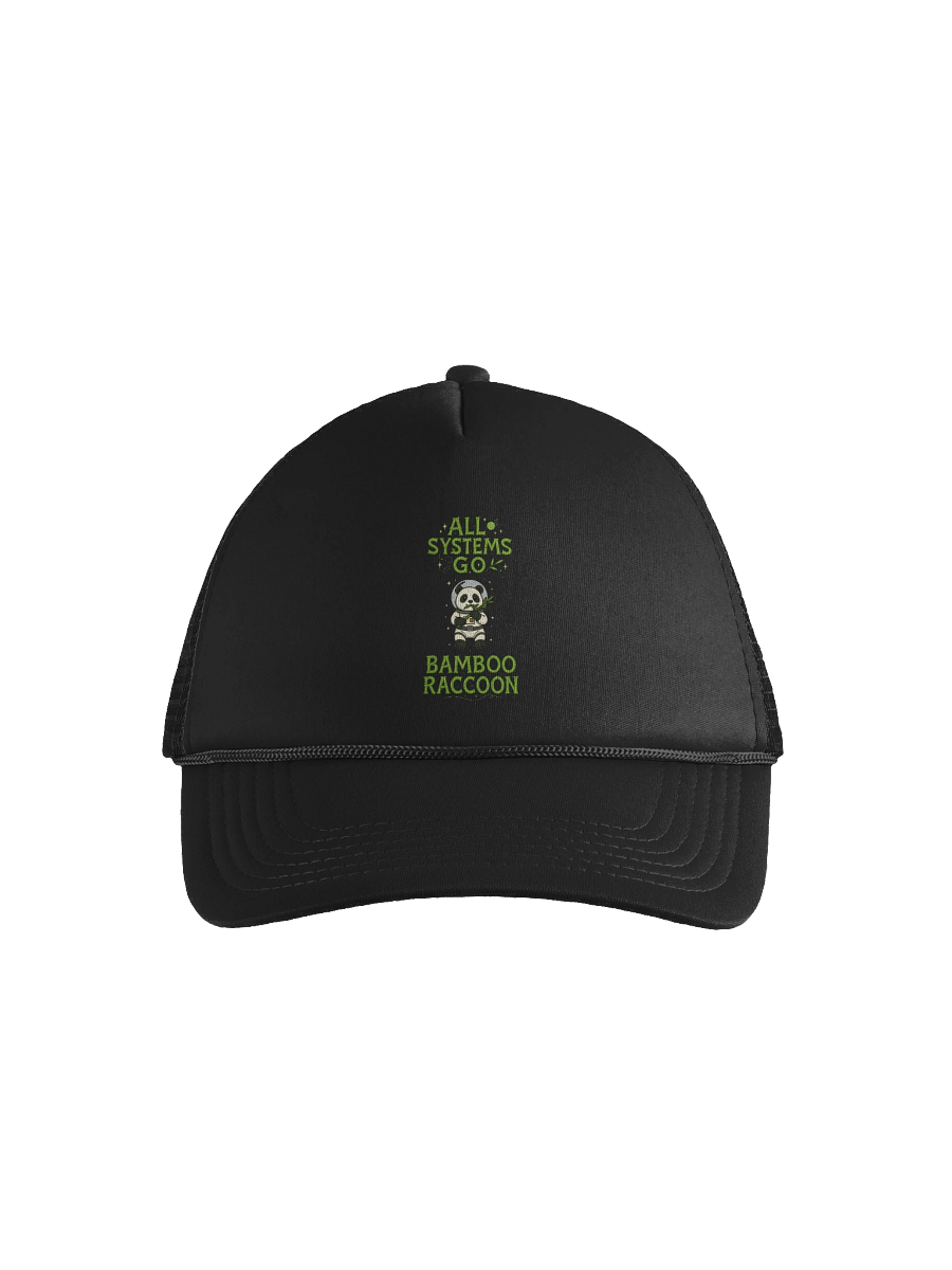 All Systems Go Bamboo Raccoon Trucker Hat product image (1)