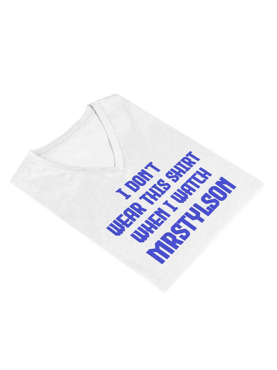 I Don't Wear This Women's V-Neck (Blue Text) product image (49)