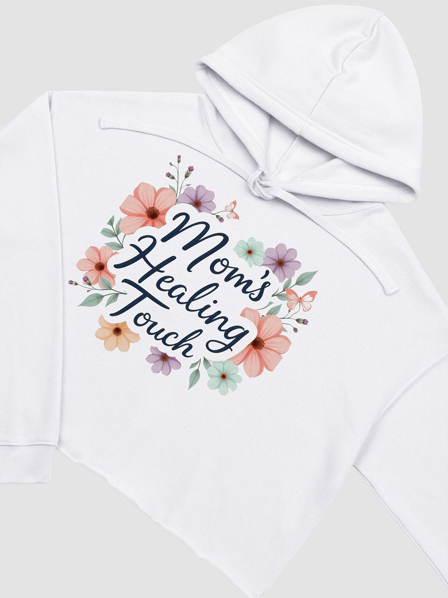 Mom's Healing Touch Floral Crop Hoodie product image (12)