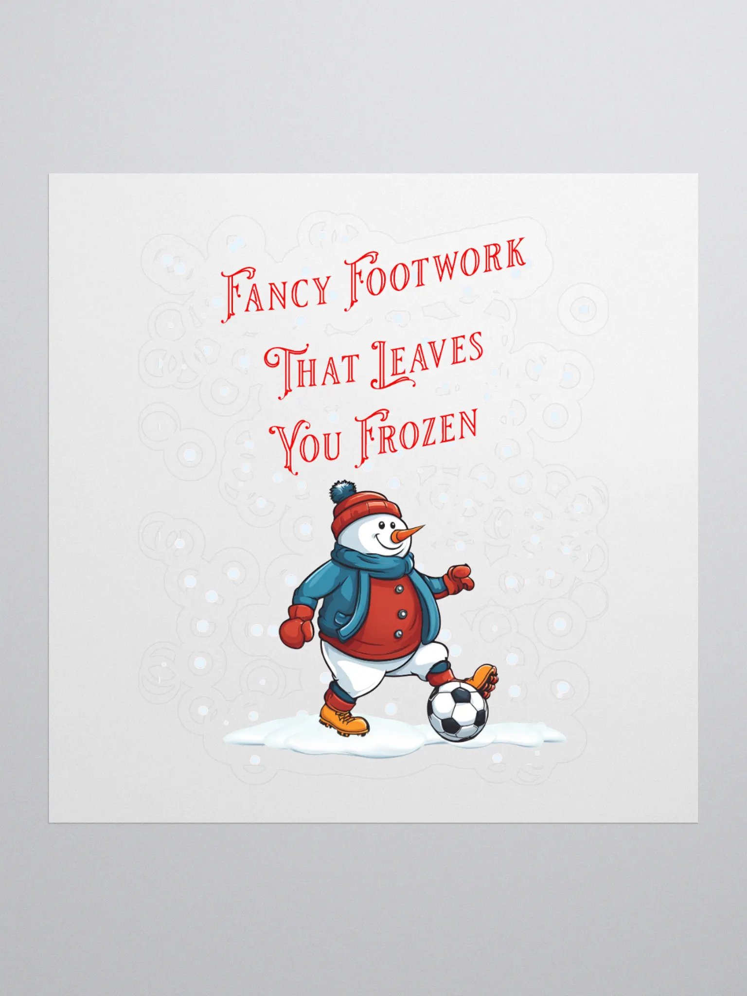 Fancy Footwork That Leaves You Frozen - Soccer Playing Snowman product image (1)