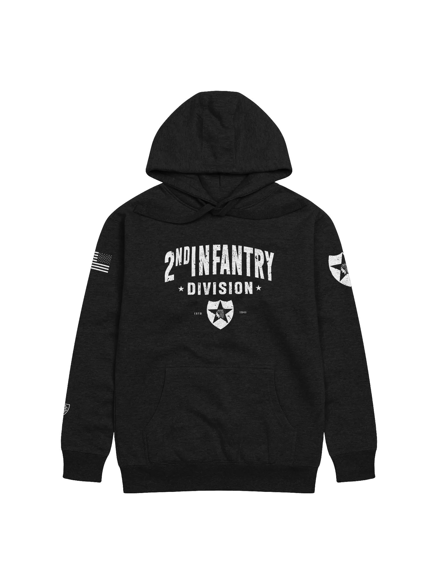 2nd Infantry Division Indianhead "Distressed" Hoodie product image (4)