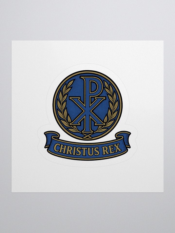 Chi-Rho sticker blue product image (1)