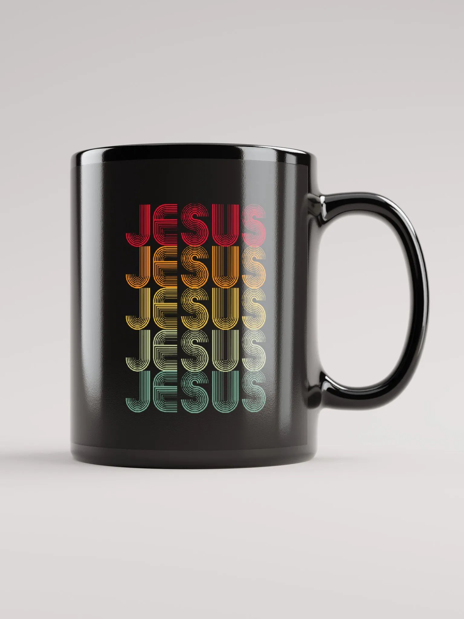 Retro Reverence: Visible Spectrum of Jesus Coffee Mug product image (2)