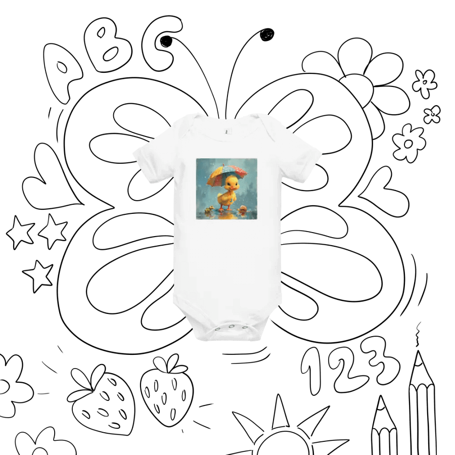 Whimsical Duckling and Friends Baby Onesie product image (8)