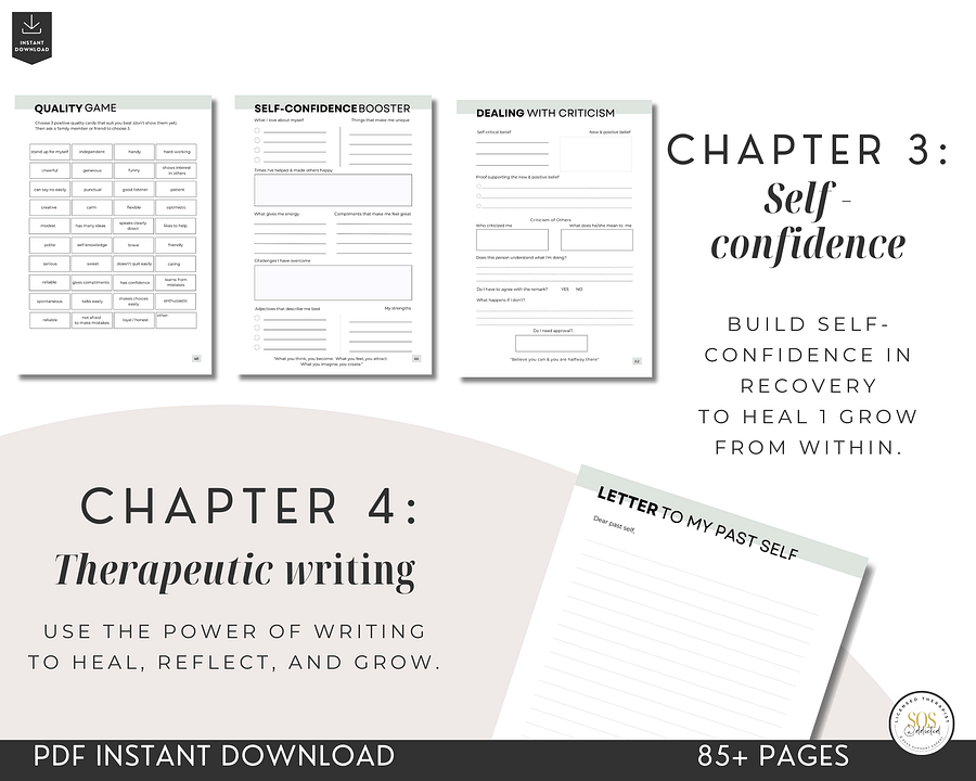 Addiction Recovery Workbook and Sobriety Journal - DIGITAL product image (5)
