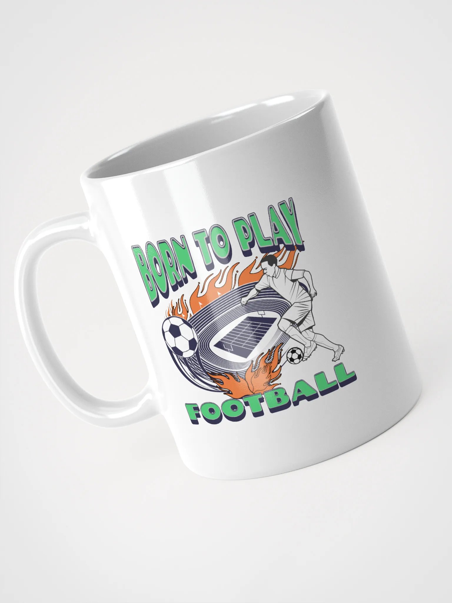 Born To Play Football Soccer Dynamic Fury Mug product image (2)