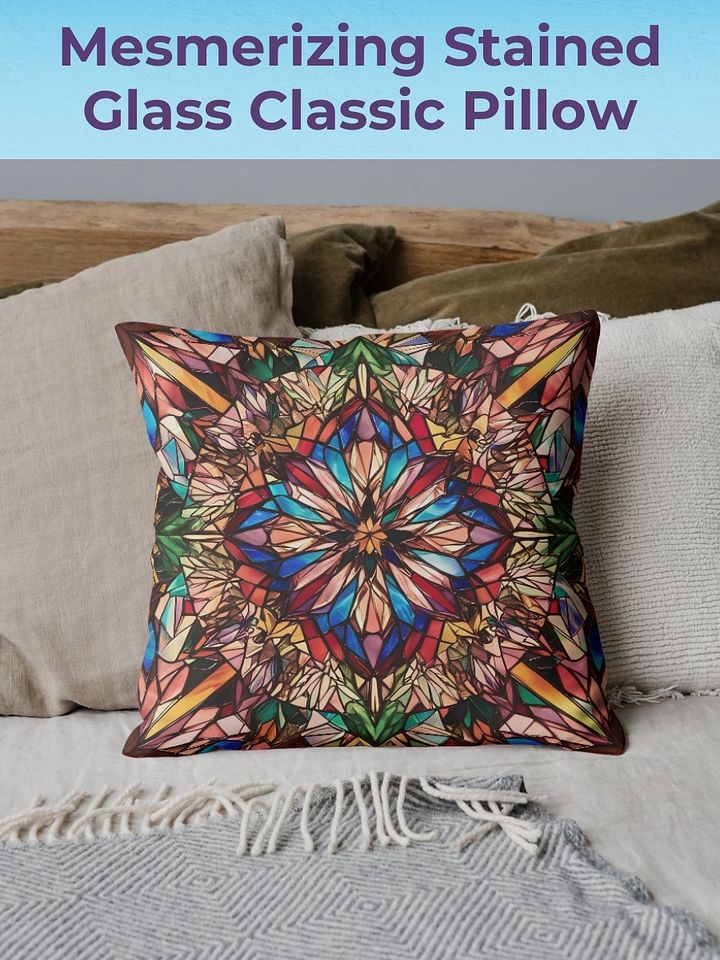 Mesmerizing Stained Glass Pillow product image (1)