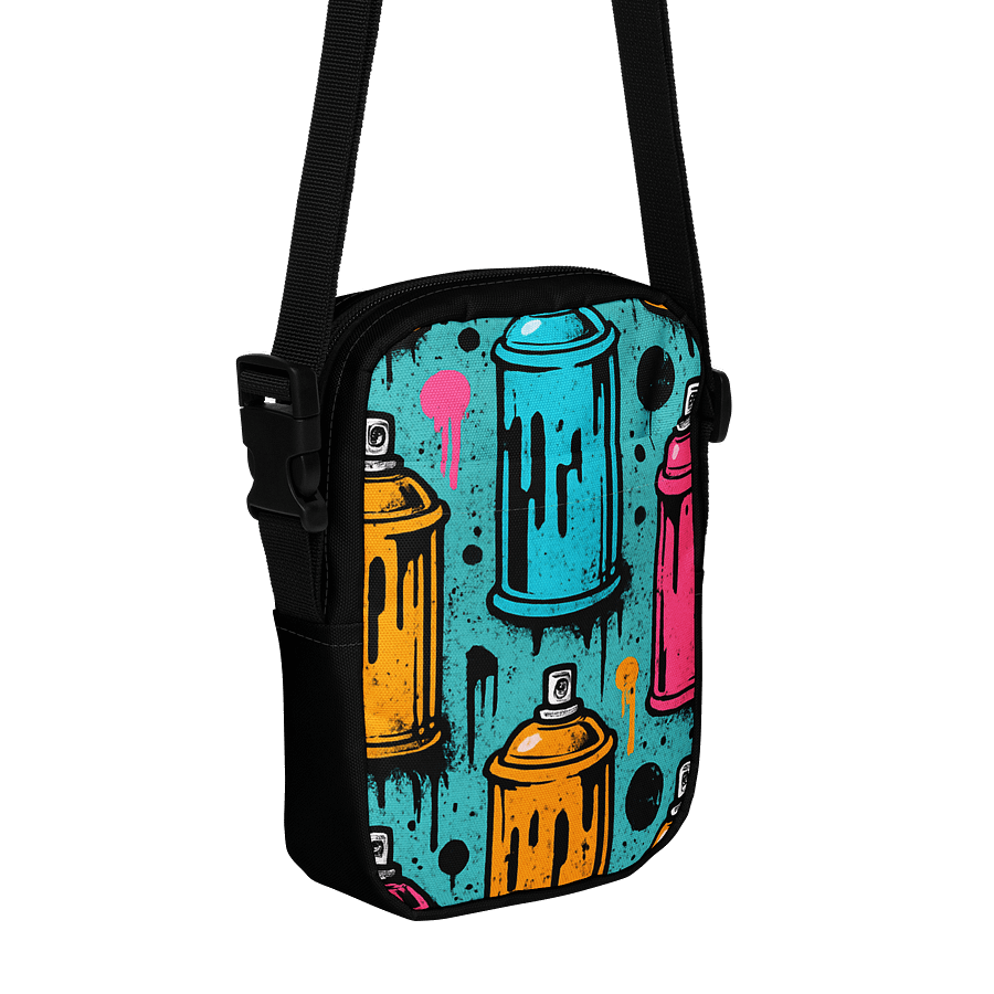 Spray Paint Neon Graffiti Pop Art - Utility Croosbody Bag product image (1)