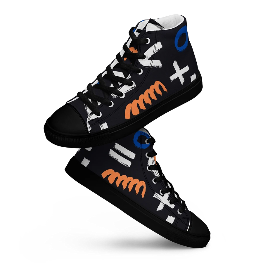 Geometry Men's High Top Canvas Shoes product image (15)