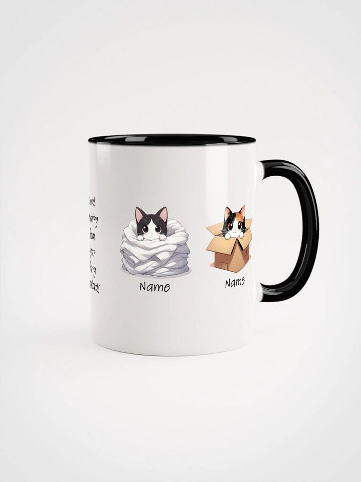 Personalized Cats, Boxes and Laundry Coloured Mug product image (1)