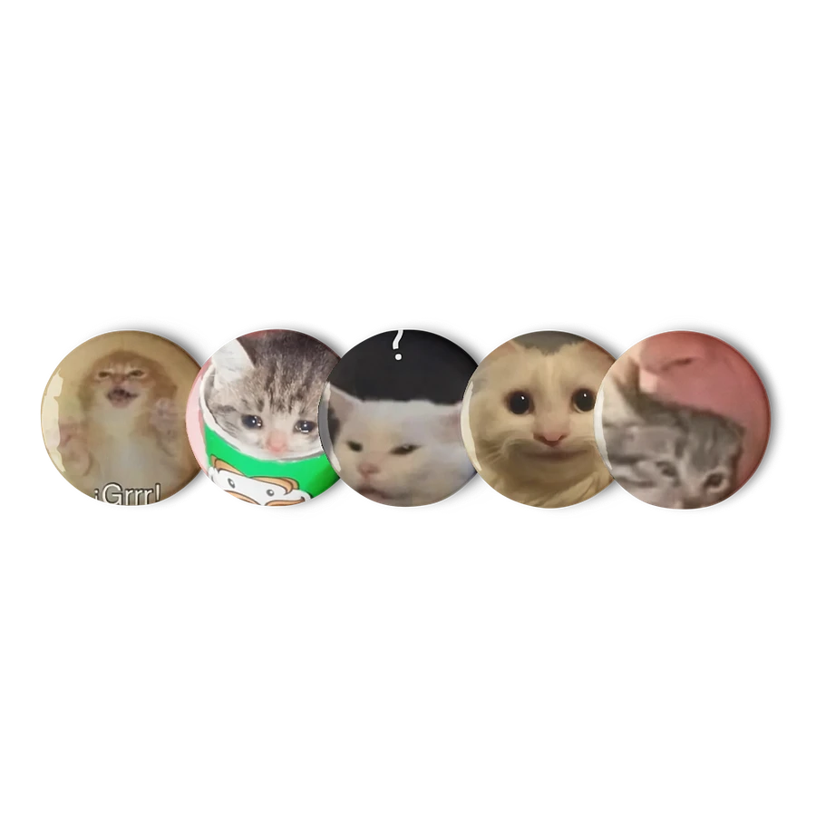 Set of Pin Buttons: Meme Cats 16 product image (5)