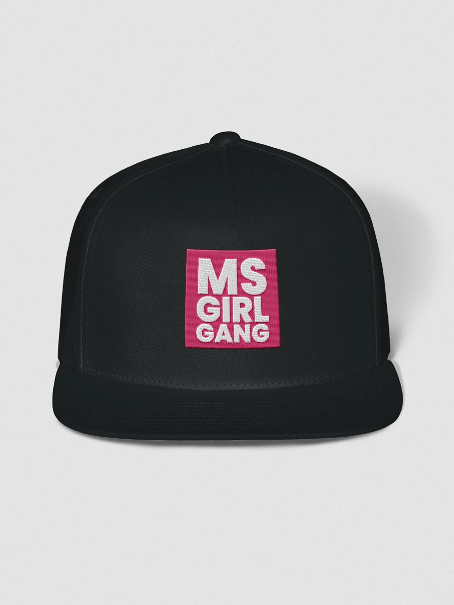 MSgirlgang Embroidered Logo Flat Snapback Hat product image (1)