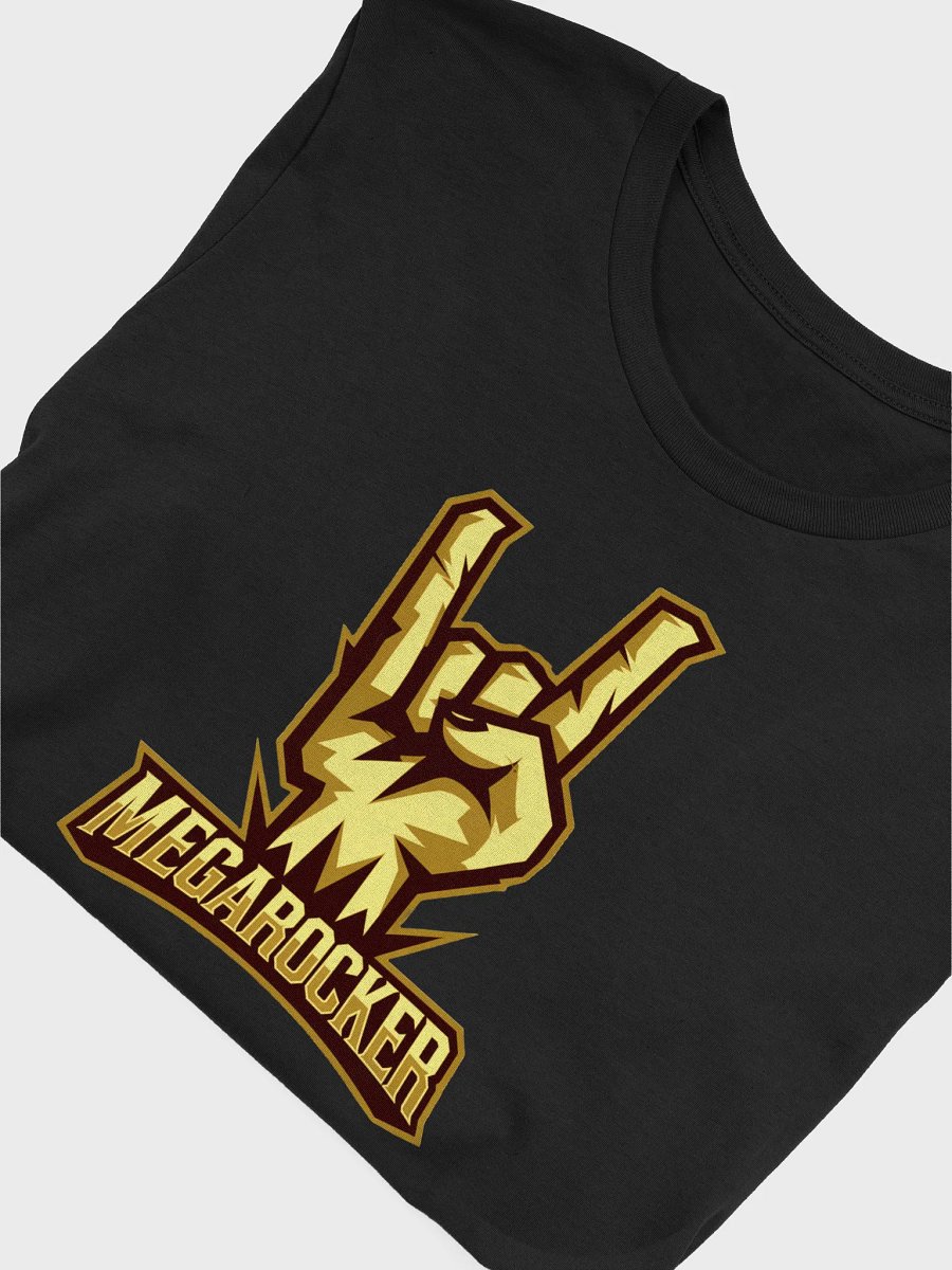 MegaRocker Horns Up Gold Logo tee product image (5)