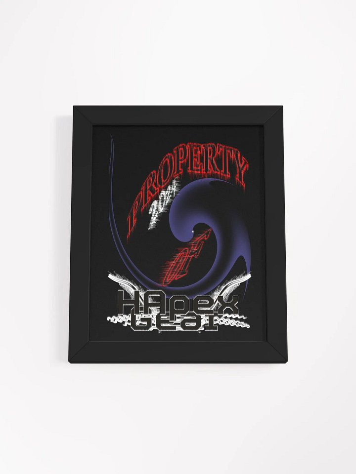 New Property Of HApex Gear 2024 Framed Black High-Quality Poster product image (1)