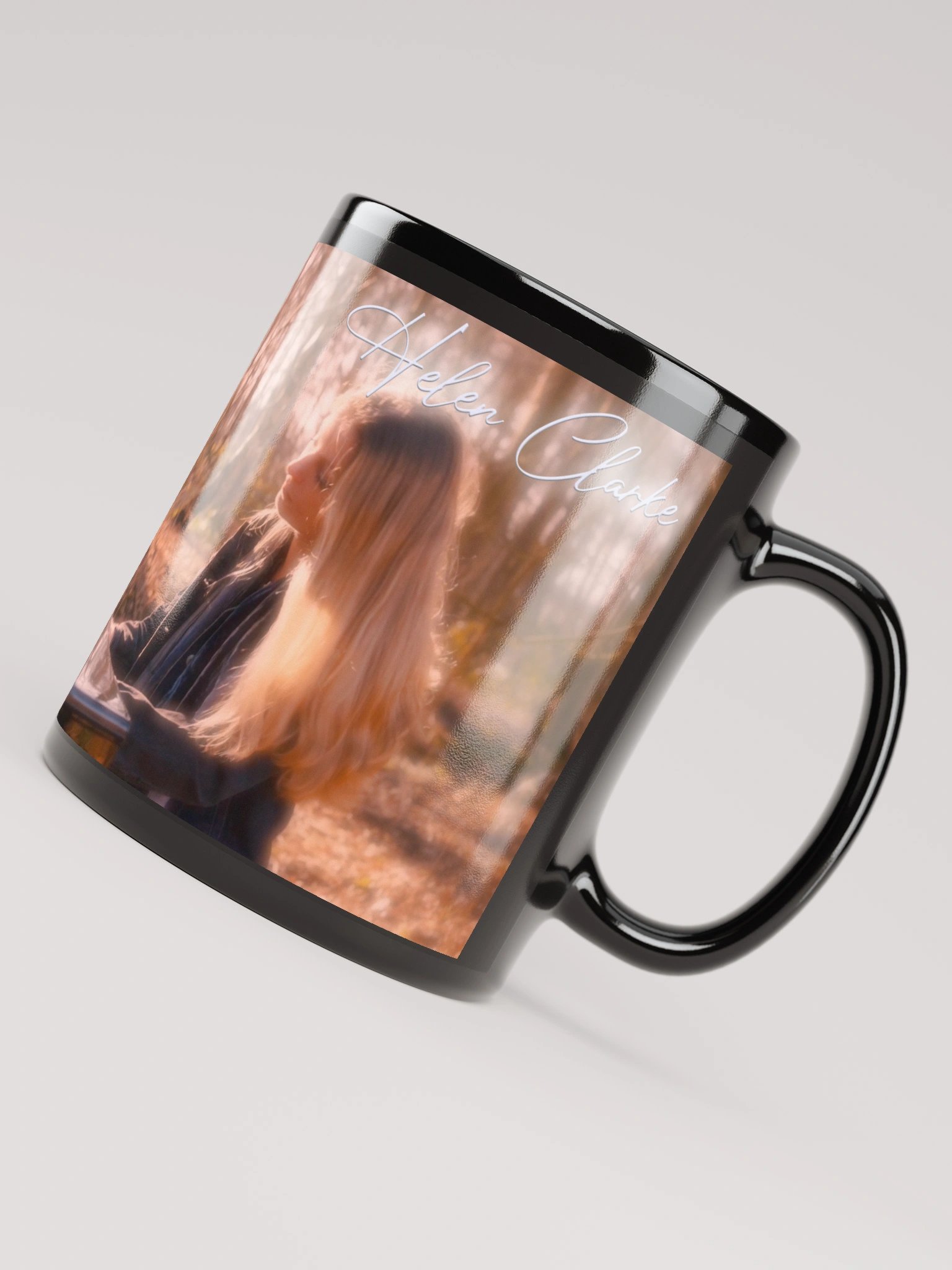 Helen Clarke Black Glossy Mug product image (8)