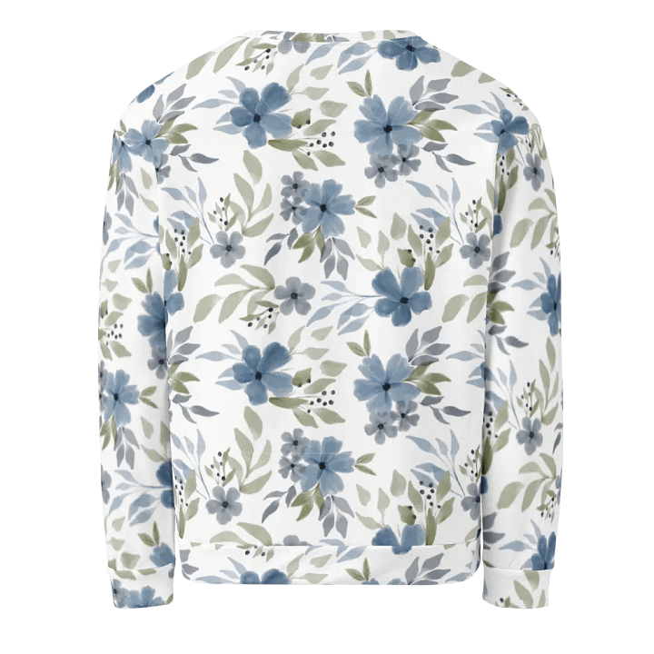 Blue Blossom Bliss Recycled Sweatshirt product image (2)