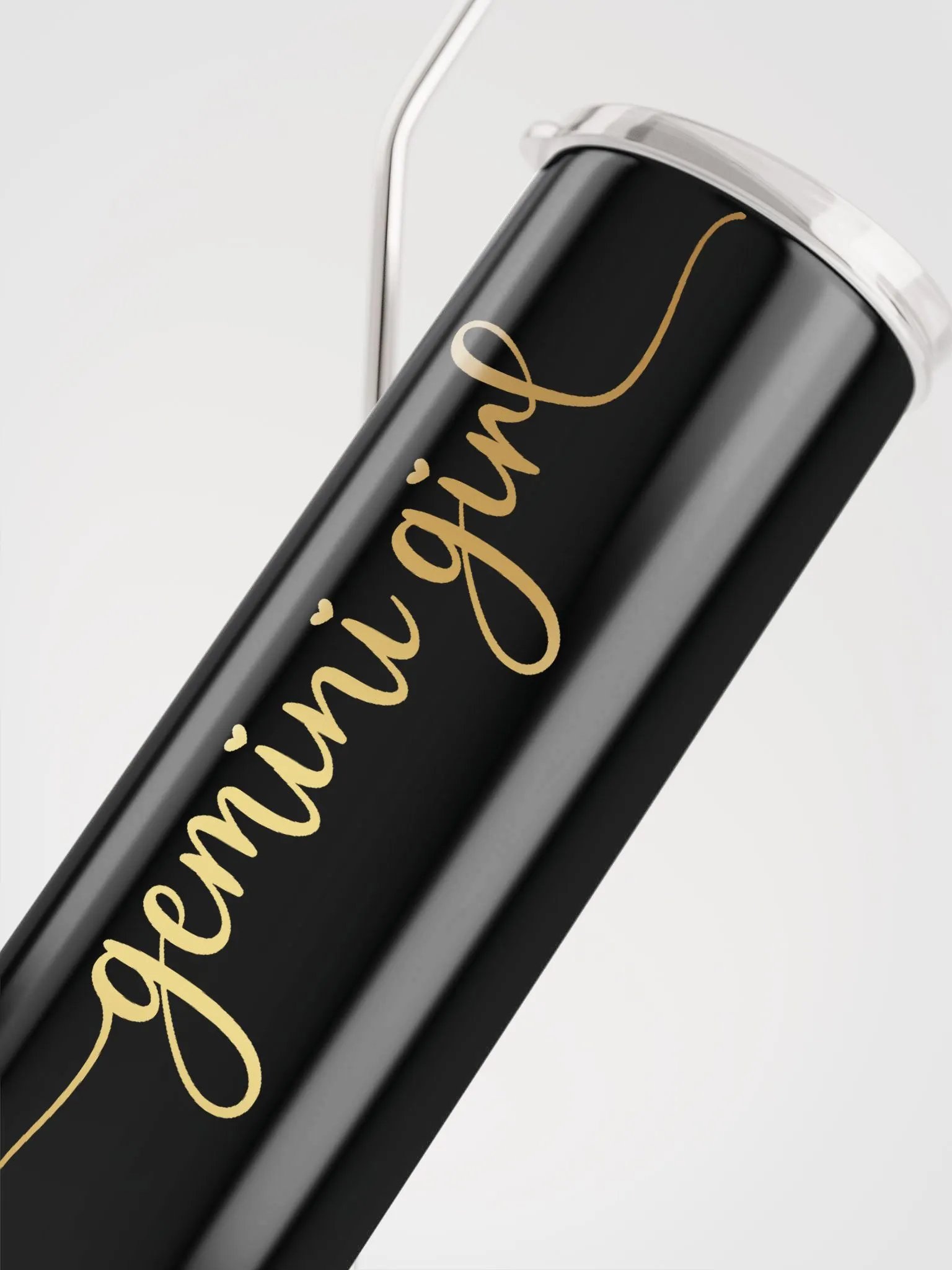 Gemini Zodiac Stainless Steel Tumbler - Embrace Your Inner Gemini Girl in Gold product image (5)