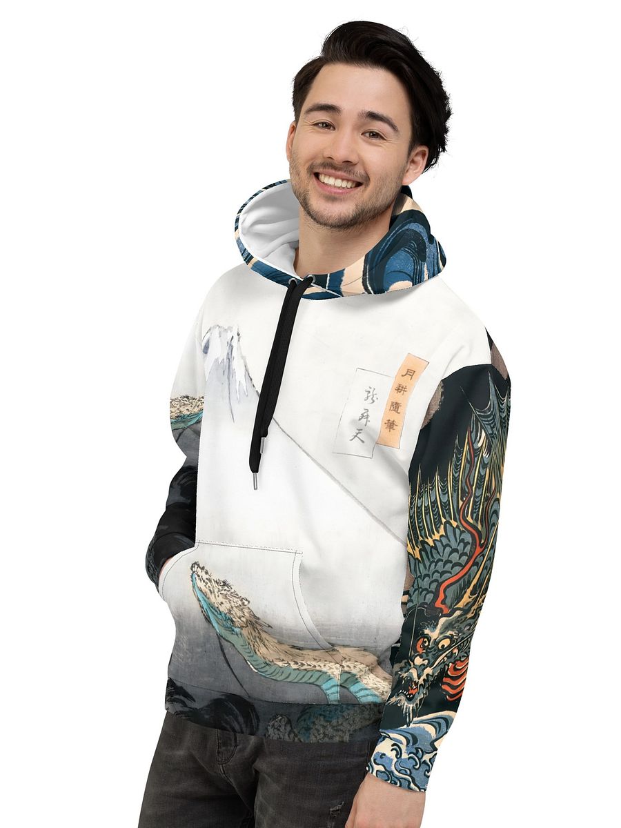 Dragons All-Over Print Recycled Unisex Hoodie product image (8)