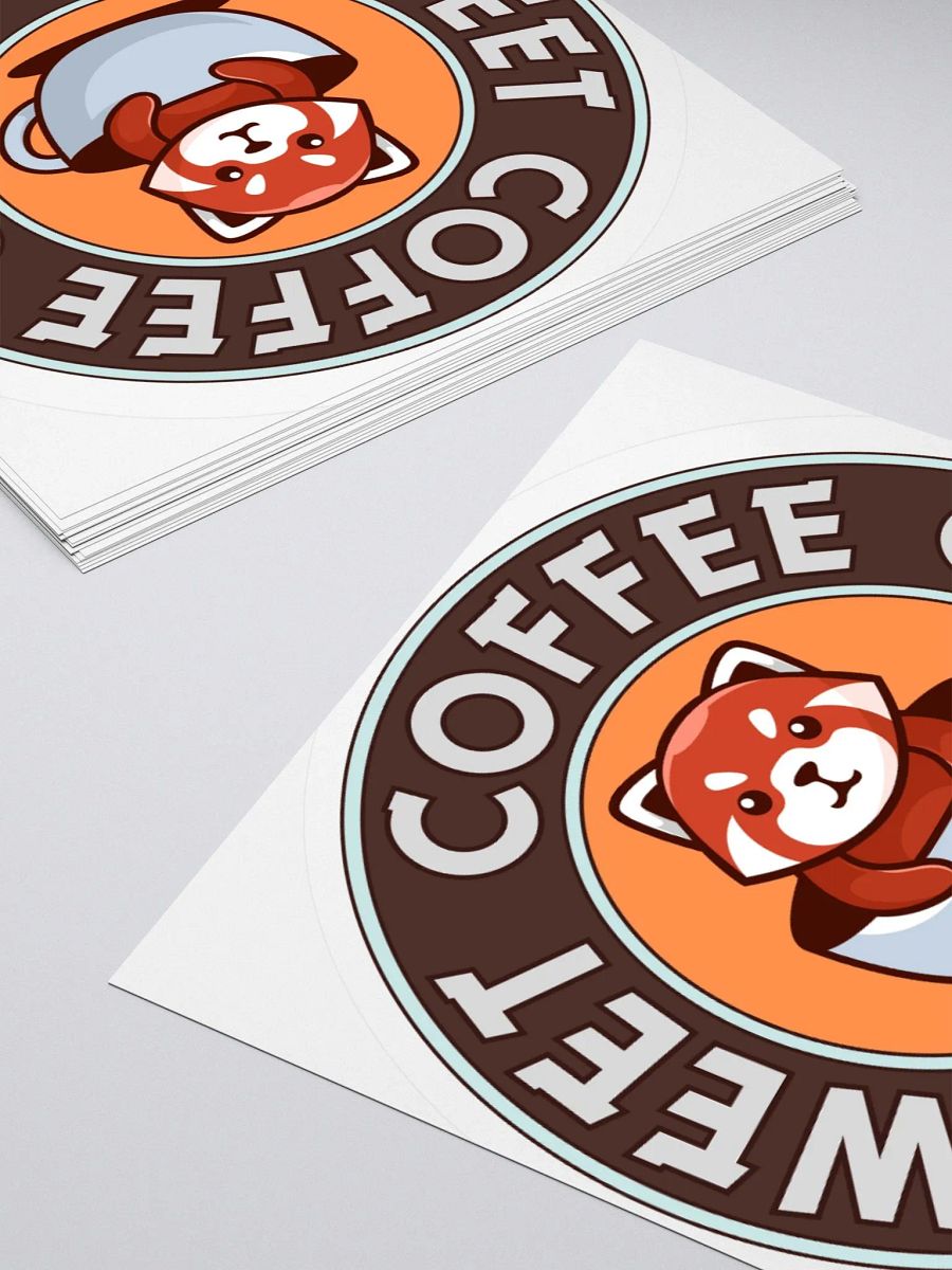 Sweet Coffee Club Red Panda Stickers product image (16)