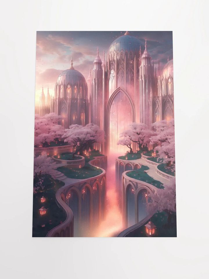 Ethereal Twilight Palace – Fantasy Art Poster product image (1)