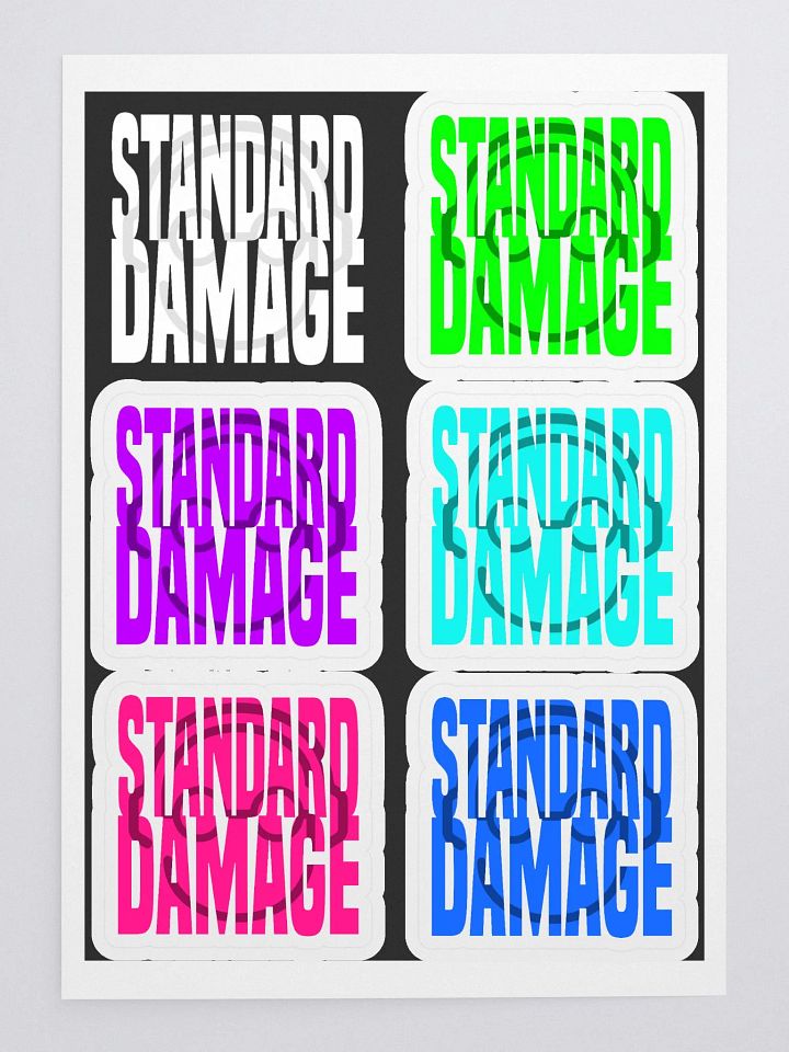 Rainbow Collection Neon Sticker Sheet product image (1)