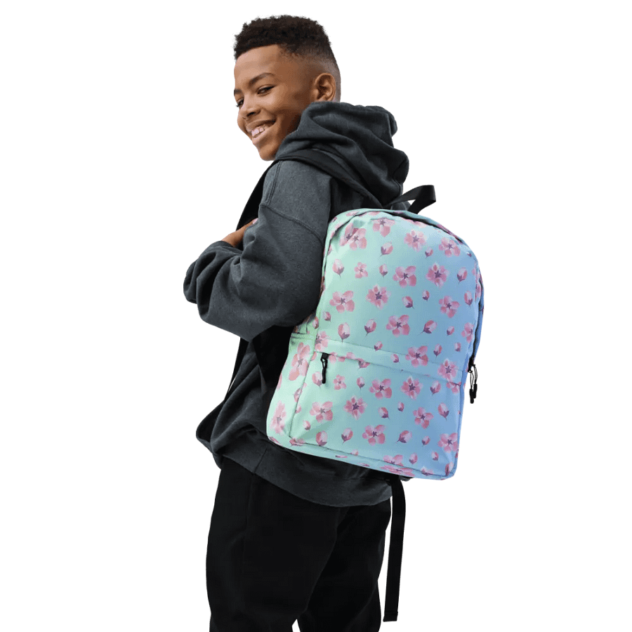 Blossom Bliss All-Over Print Backpack for feminine ladies girls product image (7)