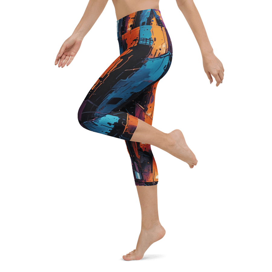 Abstract City 1 Capri Leggings product image (5)