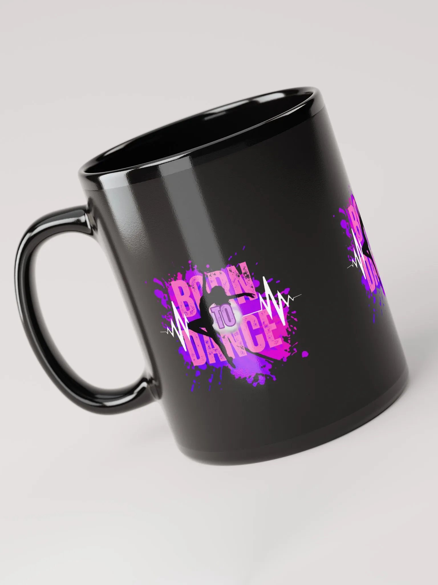 Black - Born to Dance Her Silhouette Delight Mug product image (3)