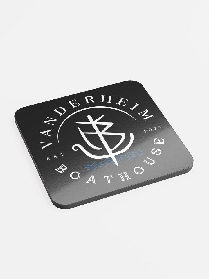 VANDERHEIM BOATHOUSE BLACK COASTER product image (1)