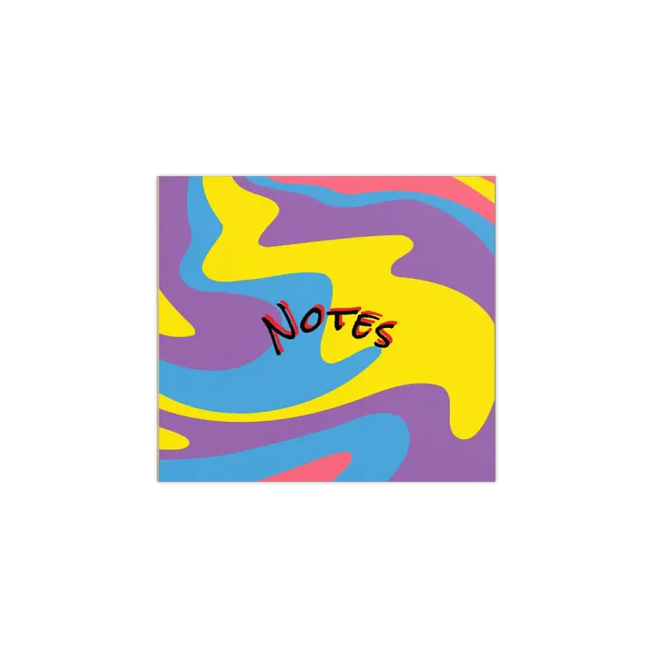 Vibrant Swirls Notepad product image (1)