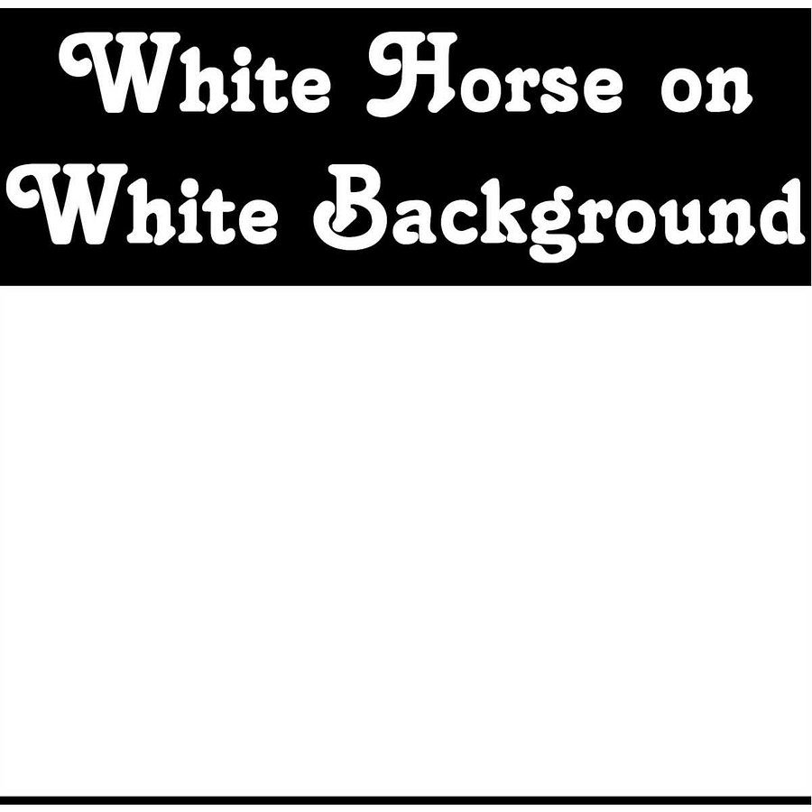 White Horse on White Background product image (2)