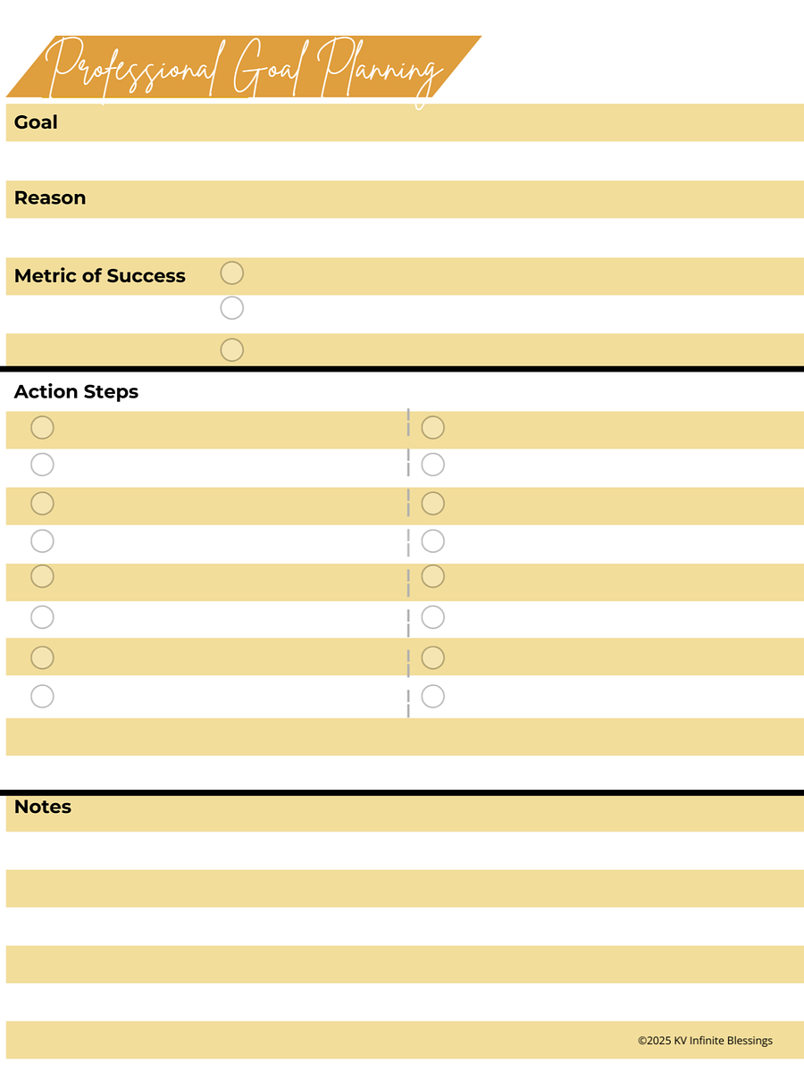 Professional Growth Journal – Printable Bullet Journal Layout for Educators product image (6)
