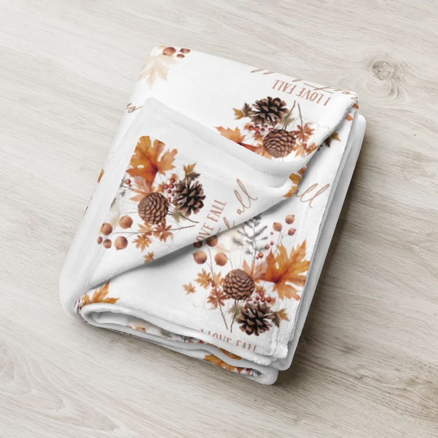 I Love Fall Most of All Blanket product image (6)