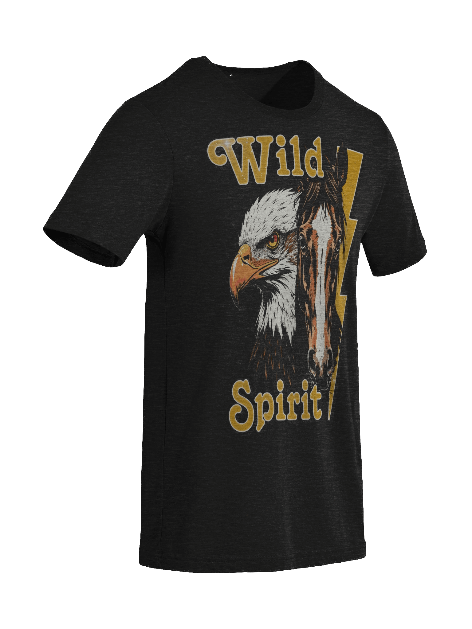 The "Wild Spirit" Eagle & Horse Triblend T-shirt product image (5)
