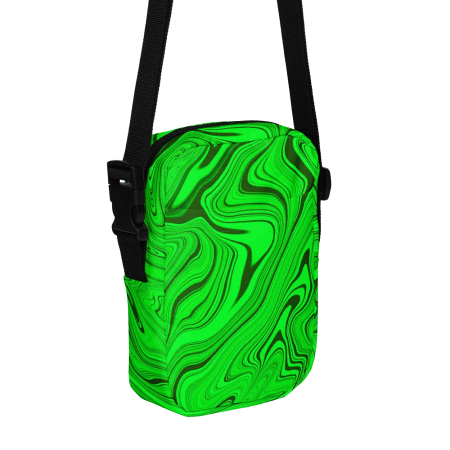 Utility Crossbody Bag - Green Liquid Swirls product image (3)