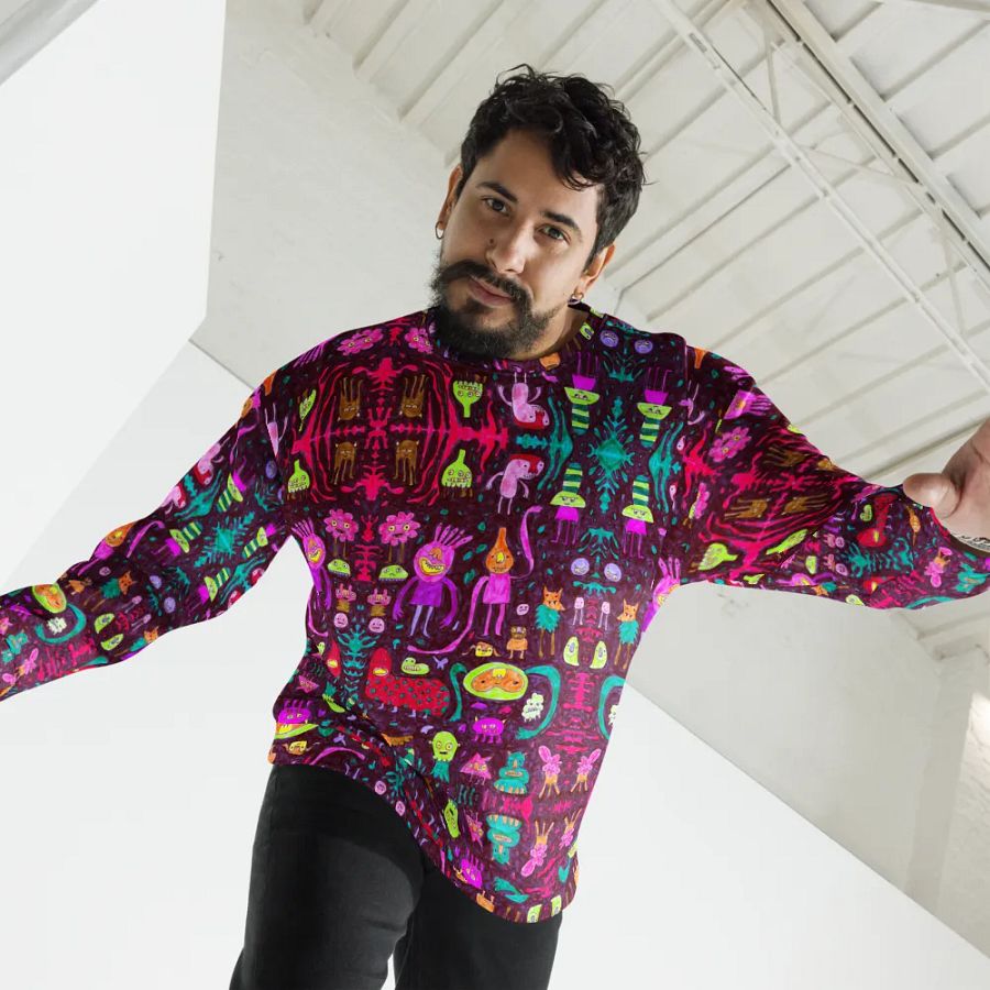 Abstract Darker Doodle Creatures Unisex Sweatshirt product image (2)