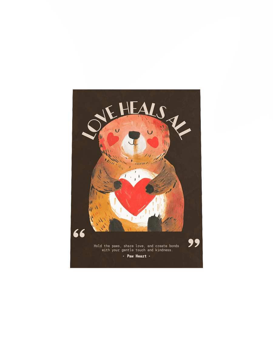 Paw Heart Love Heals All Poster product image (46)