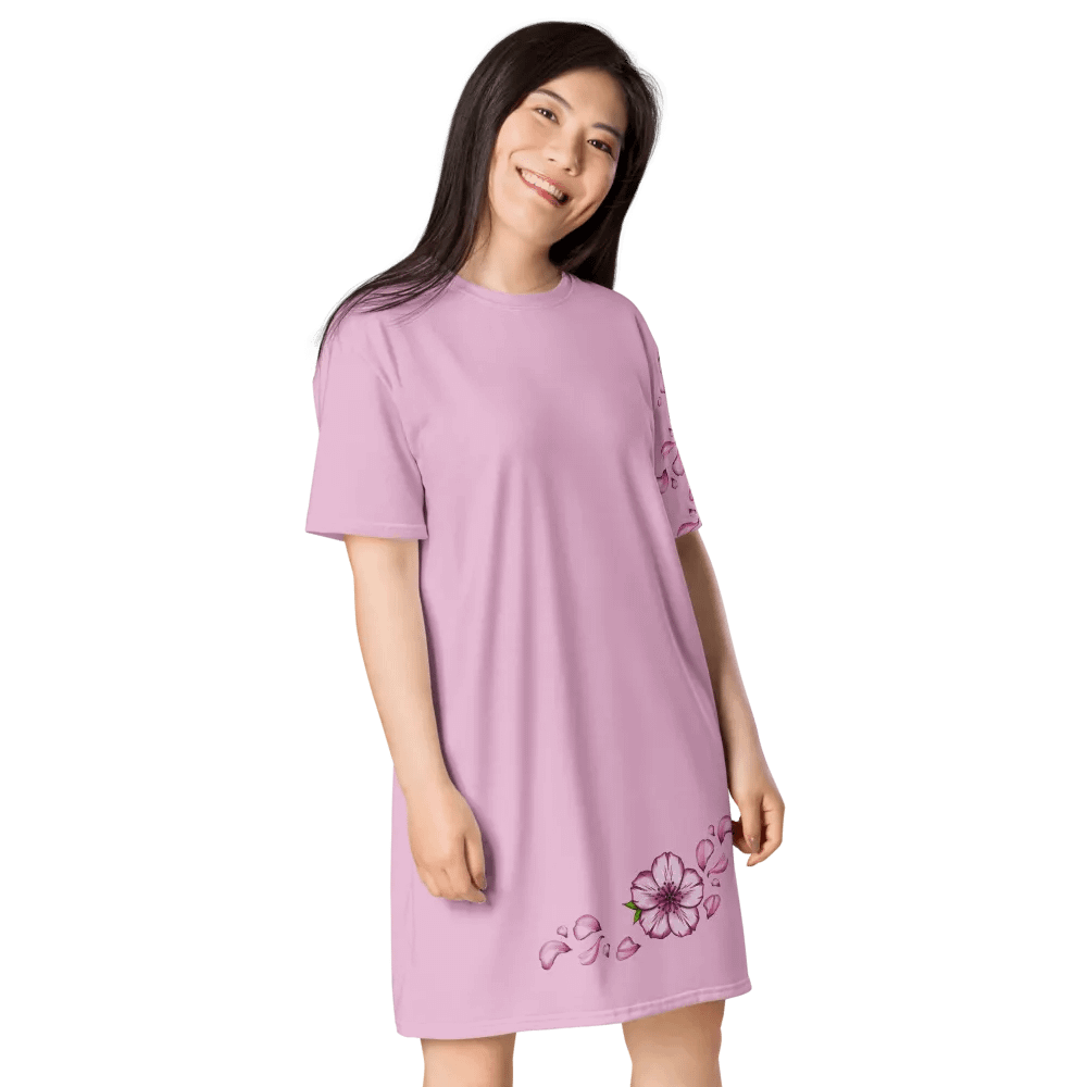 "Blossomz At Twilight" T-Shirt Dress product image (8)