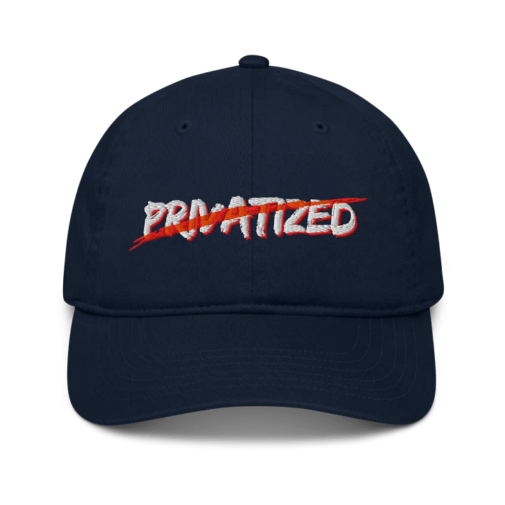 Expess Male "No Privatization" Dad Hat (DARK NAVY) product image (1)
