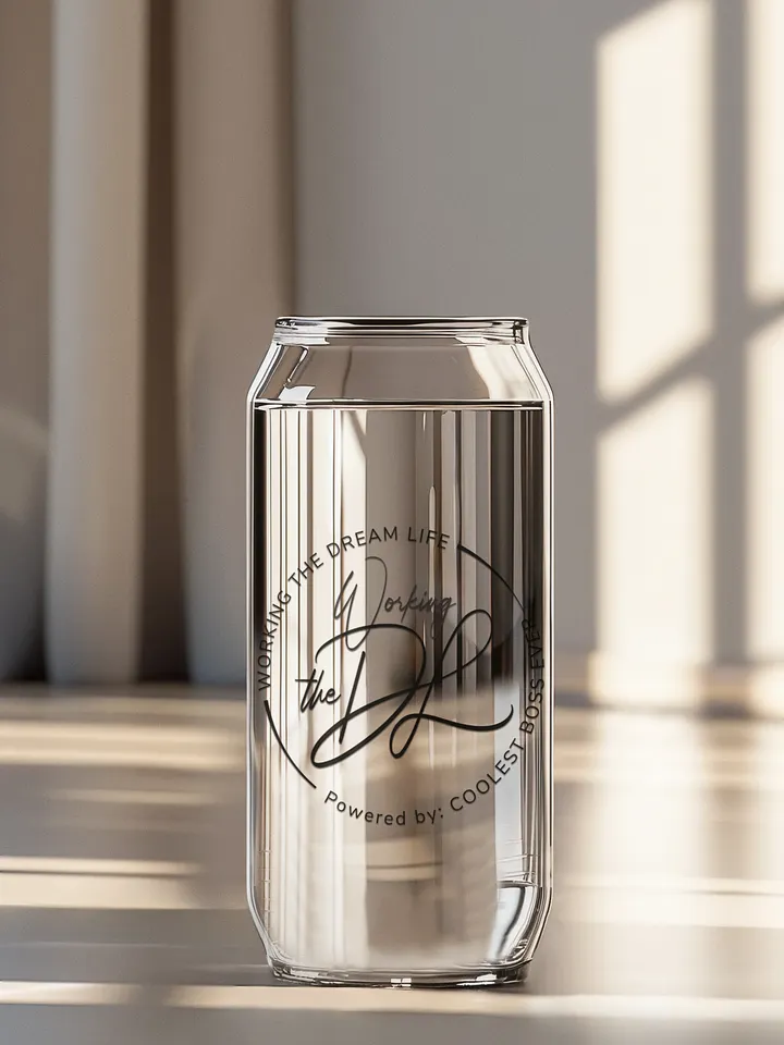 Can-Shaped Glass Tumbler – Coolest Boss Ever | Sleek, Trendy & Leadership-Approved product image (1)