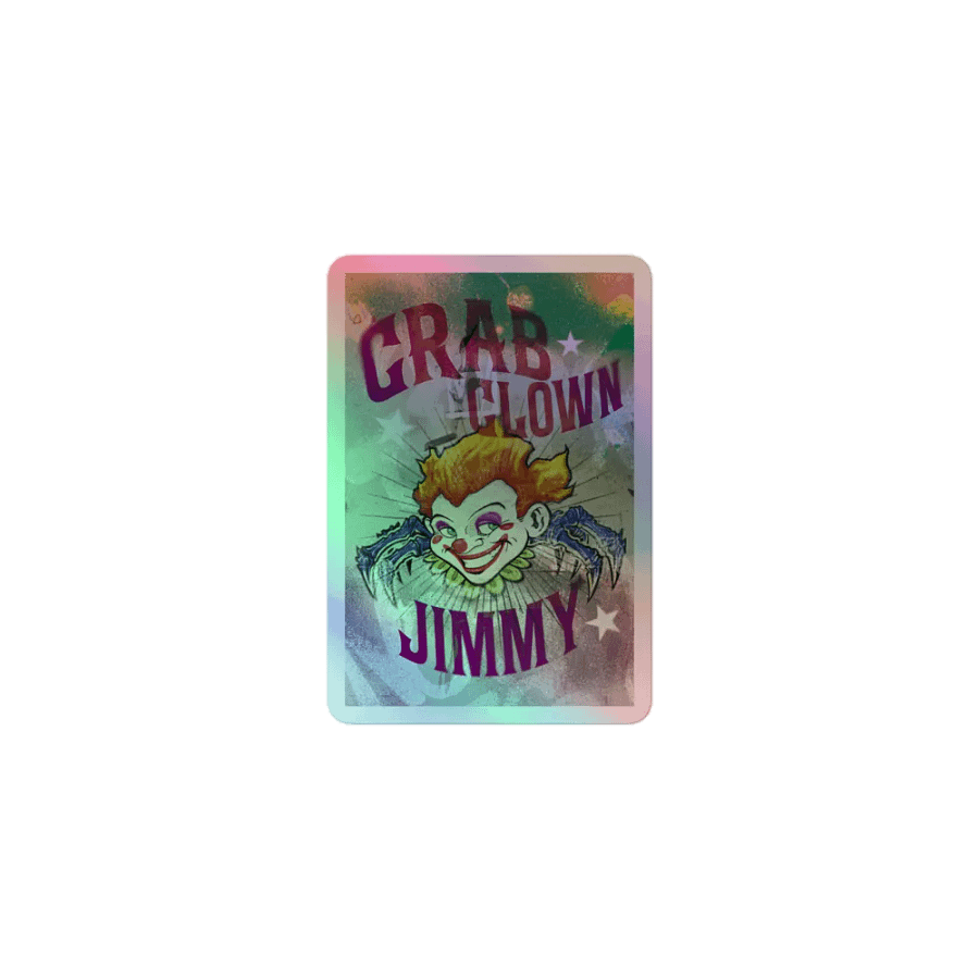 Crab Clown Jimmy Stars Holo Sticker product image (1)