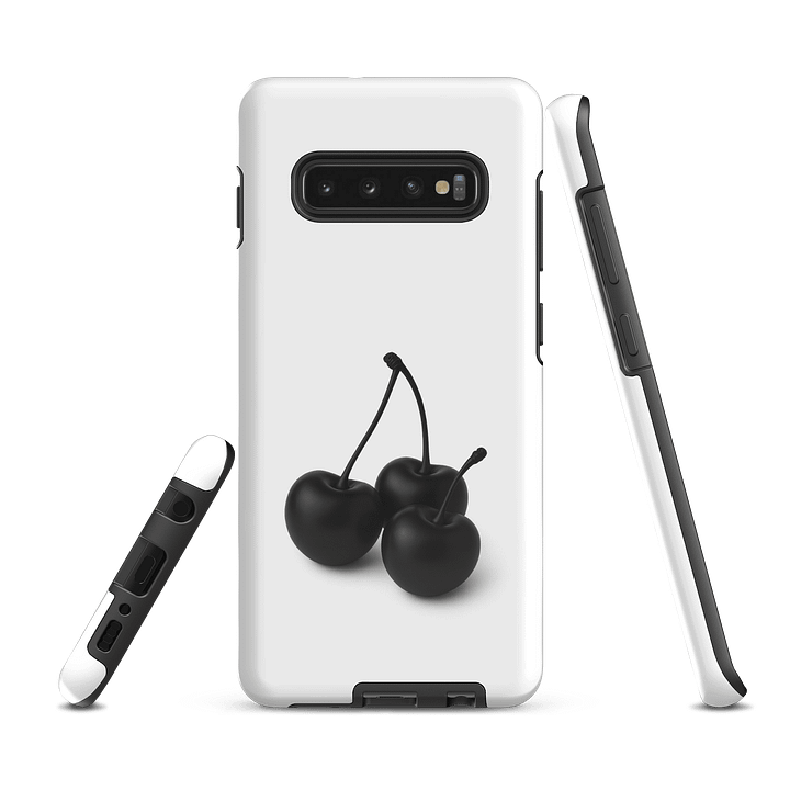 White Black Cherry Cherry Cherries Glossy Cherries Samsung® Tough Case product image (5)