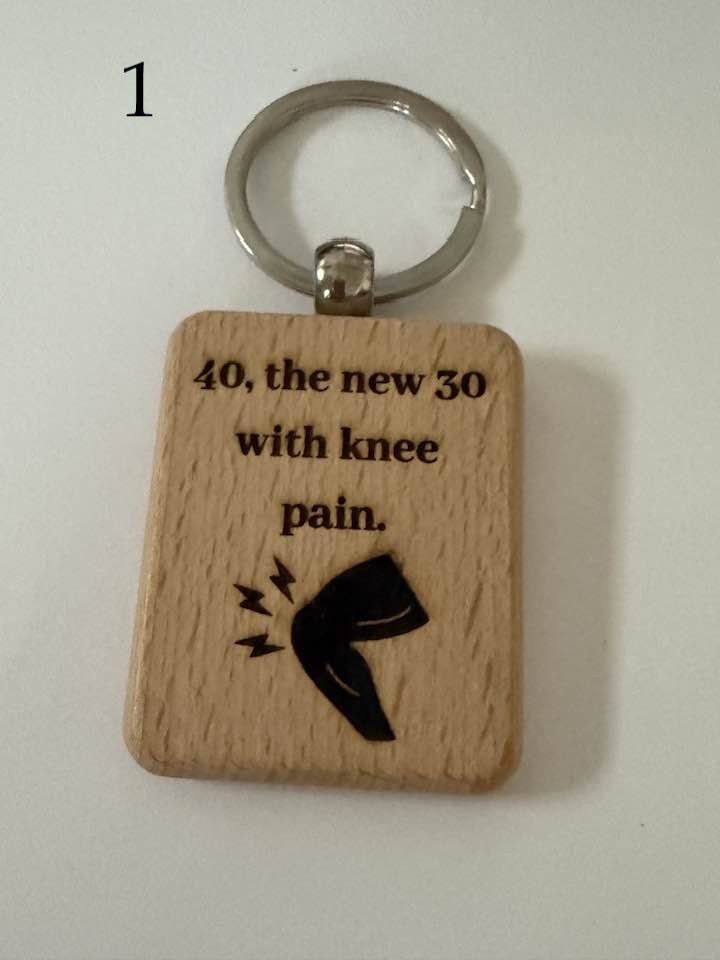 Milestone Birthday Wooden Engraved Keychains | Age 21–70 | Handmade Gift for Him or Her (3) product image (1)