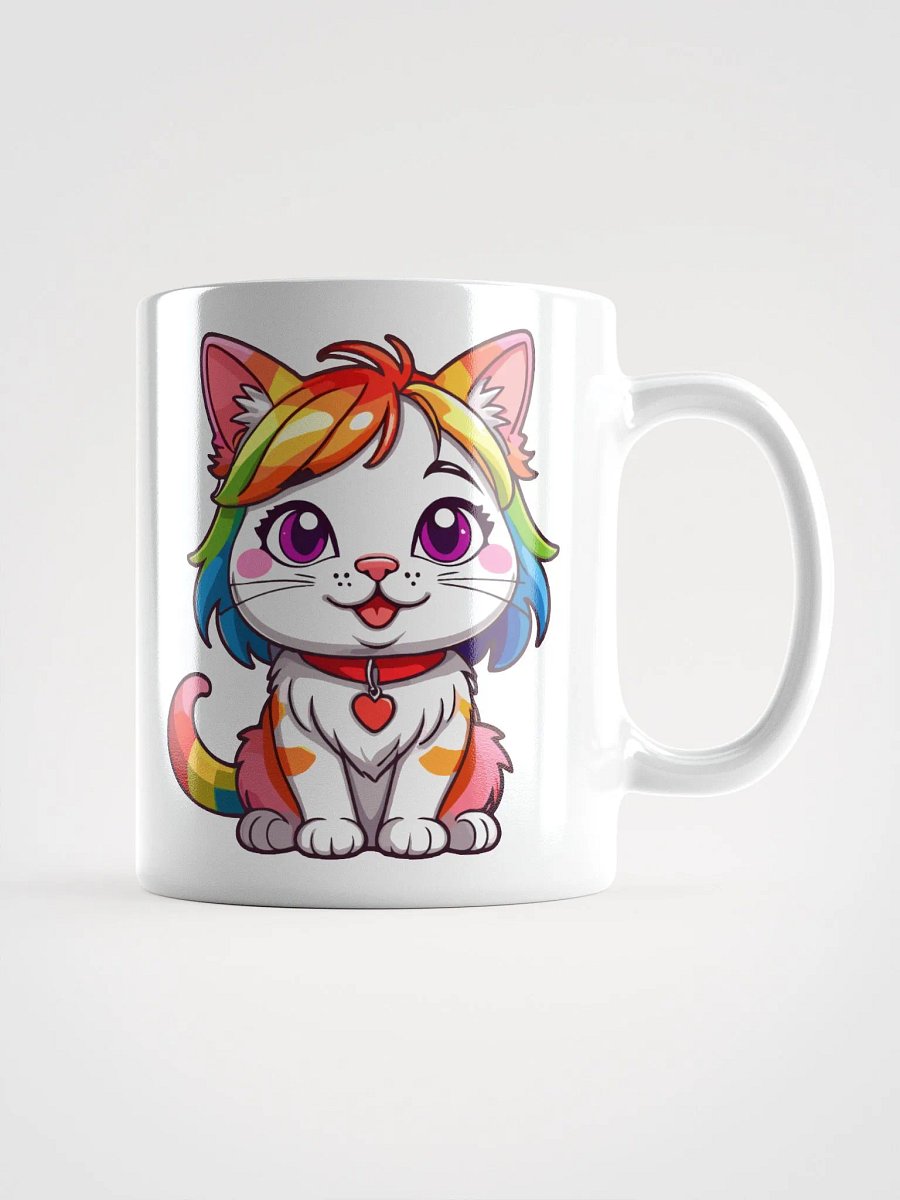 Cute Rainbow Color Cat 2 , Mug product image (1)