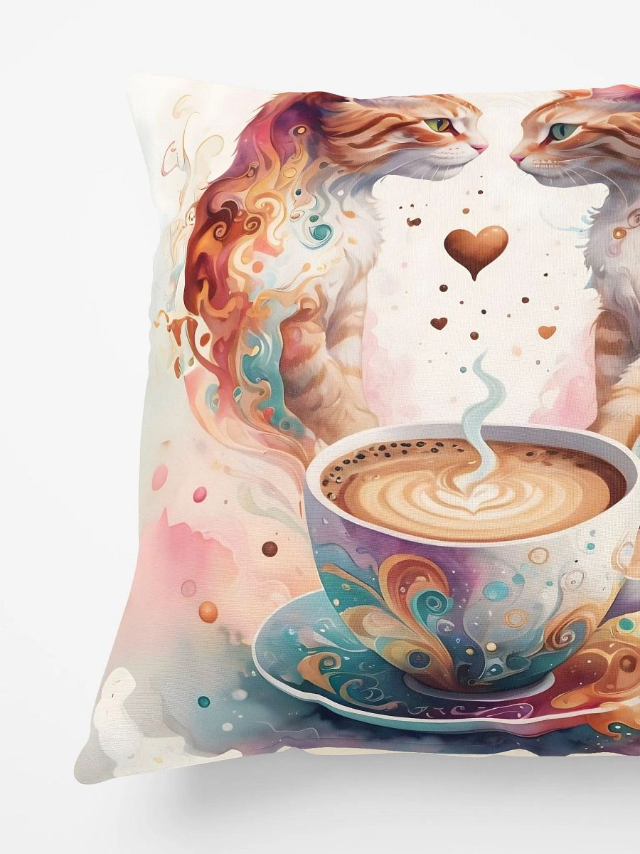 Love Cats & Coffee Pillow product image (5)