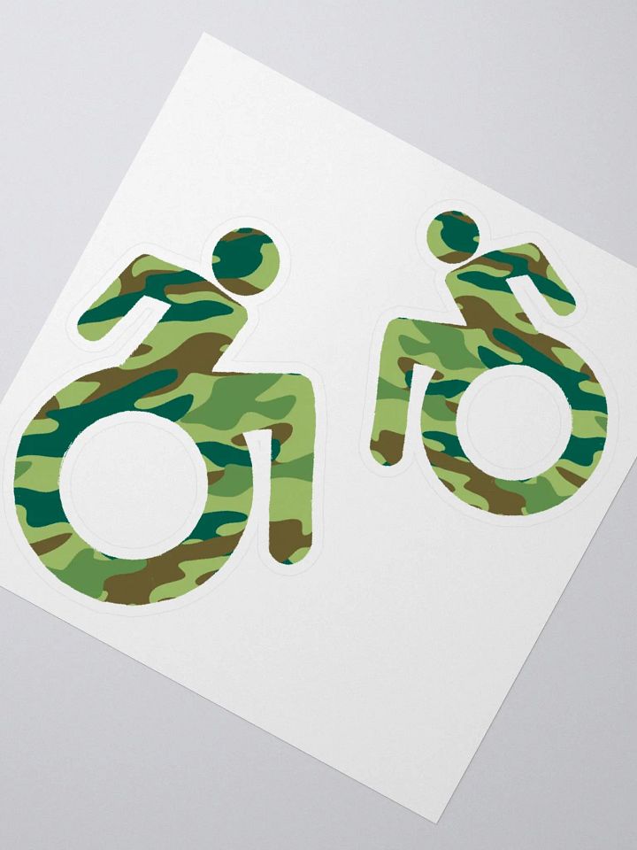 Wheelie, Green Camo Sticker Sheet product image (2)