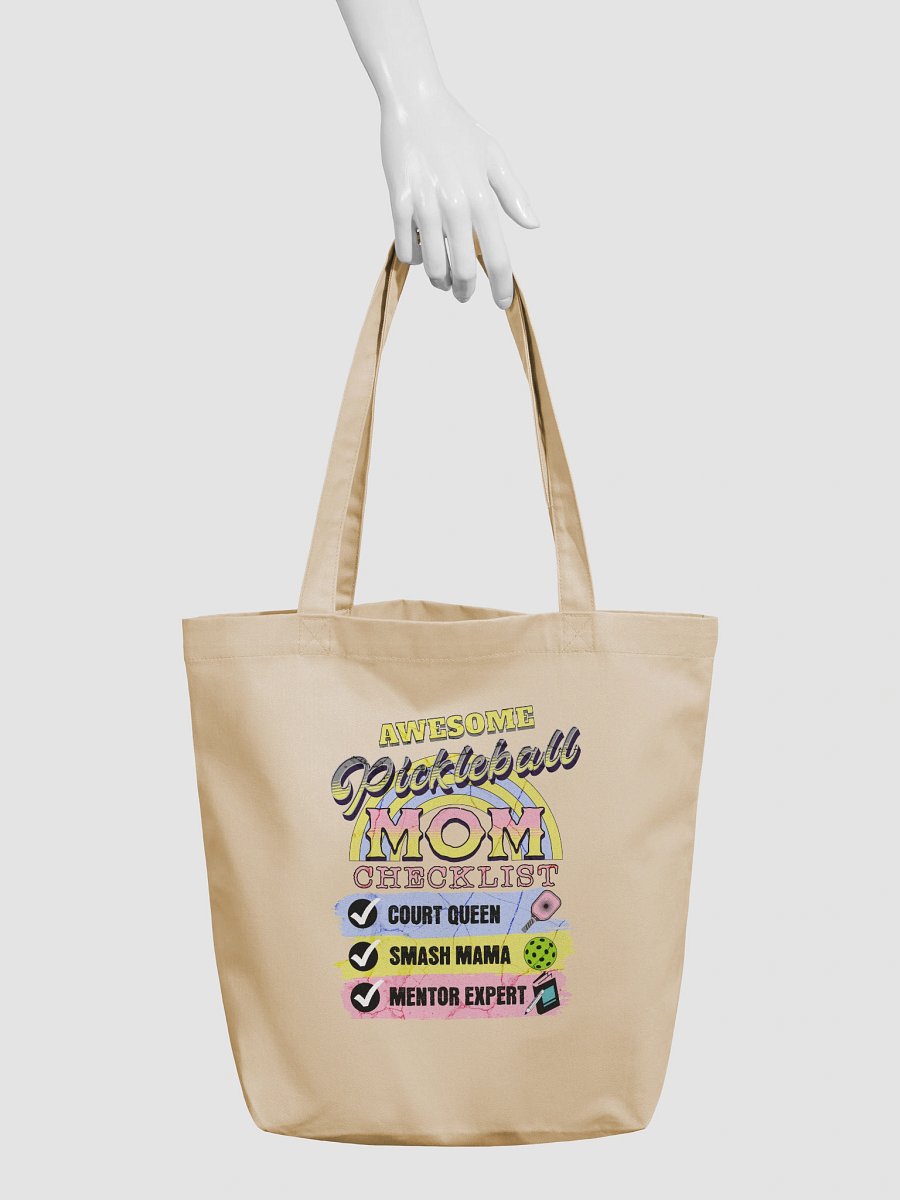 Awesome Pickleball Mom Checklist Eco Tote product image (6)