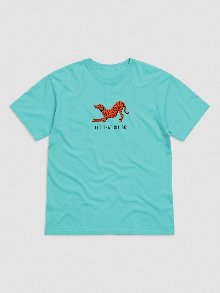 Let That Sit Go T-Shirt(Embroidered) of a Plott Hound(Red Brindle) product image (25)