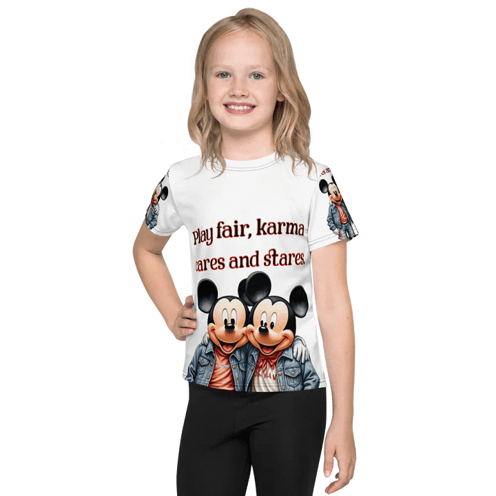 Karma Cares All-Over Print Kids T-Shirt product image (1)